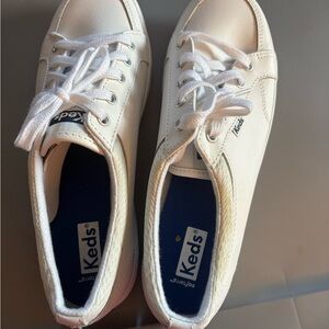 Keds Classic White Lace-Up Sneakers